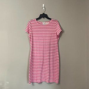 Sail to Sable - Striped Fit Flare Dress - M